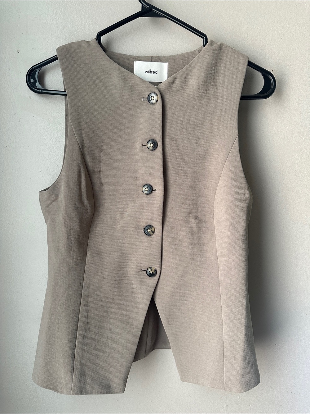 Aritzia Regal Vest Nomad Taupe